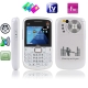 Q9 White, 3 Sim cards 3 standby, Dual Cameras, QWERTY Keyboard, Analog TV (PAL/NTSC), Bluetooth FM function Mobile Phone, Quad band, Network: GSM850/ 900 / 1800/ 1900MHZ