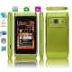 N8, Built in Lithium-ion Battery, JAVA Bluetooth FM function Touch Mobile Phone with Metal shell, Dual Sim cards Dual standby, Quad band, Network: GSM850/ 900 / 1800/ 1900MHZ (LightGreen)