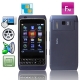 N8i, Bluetooth & FM Function Touch Mobile Phone, Dual Sim Cards Dual cameras, Slip-operation can change the wallpaper (5 pages of menus), Network: GSM 900/ 1800 MHZ (Dark Blue)