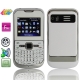 E82, 4 Sim cards 4 standby,Facebook & Yahoo & Google & eBuddy & Bluetooth & FM function Mobile Phone, Dual band, Network: GSM900/ 1800MHZ (White)