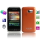 F912, 4 Sim cards 4 standby, ISDB-T for Japan / South America, Analog TV (SECAM/PAL/NTSC) & Bluetooth FM function Mobile Phone, Quad band, Network: GSM850/ 900 / 1800/ 1900MHZ (Orange)