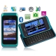 E7 Turquoise, JAVA, Bluetooth FM function, Dual Sim cards Dual standby Mobile Phone, Quad band, Network: GSM850/ 900 / 1800/ 1900MHZ (With Logo)