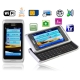 E7 Silver, 3.6 inch Touch Screen, Analog TV (PAL/NTSC/SECAM), Wifi & JAVA Bluetooth FM function Sideslip Mobile Phone, Quad band, Network: GSM850/ 900 / 1800/ 1900MHZ