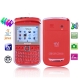 E9650B Red + SPY Camera, 4 Sim cards, 4 standby, Analog TV (SECAM/PAL/NTSC), JAVA FM function Mobile Phone, Quad band, Network: GSM850/ 900 / 1800/ 1900MHZ