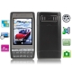 X7i Black, Bluetooth FM function Touch Screen Mobile Phone with Metal Back Cover, Dual sim cards Dual standby Dual cameras, Dual band, Network: GSM900 / 1800MHZ