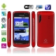 A8 Red, AGPS + Android 2.2 Version, 3.6 inch Touch Screen, Analog TV (SECAM/PAL/NTSC), Wifi Bluetooth FM function Mobile Phone, Slip-operation can change the menu (3 pages), Dual Sim cards Dual standby Dual Cameras, Quad band, Network: GSM850/ 900 / 1800/ 1900MHZ