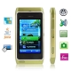 N8 Light Green, Built in Lithium-ion Battery, JAVA Bluetooth FM function Touch Mobile Phone with Metal shell, Dual Sim cards Dual standby, Dual band, Network: 900 / 1800MHZ (With Logo)