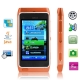 N8 Orange, Built in Lithium-ion Battery, JAVA Bluetooth FM function Touch Mobile Phone with Metal shell, Dual Sim cards Dual standby, Dual band, Network: 900 / 1800MHZ (With Logo)