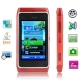 N8 Red, Built in Lithium-ion Battery, JAVA Bluetooth FM function Touch Mobile Phone with Metal shell, Dual Sim cards Dual standby, Dual band, Network: 900 / 1800MHZ (With Logo)