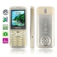 D19 Light Gold, Bluetooth FM function Mobile Phone, Dual Sim cards Dual standby, Dual band, Network: GSM900 / 1800MHZ