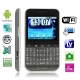 F605 Grey, GPS + Android 2.2 Version, QWERTY Keyboard, Analog TV (SECAM/PAL/NTSC), Wifi Bluetooth FM function Touch Screen Mobile Phone, Dual Sim cards Dual standby, Quad band, Network: GSM850/ 900 / 1800/ 1900MHZ