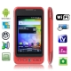H300 Red, AGPS + Android 2.3 Version, Analog TV (SECAM/PAL/NTSC), Wifi Bluetooth FM function Mobile Phone, Dual Sim cards Dual standby, Quad band, Network: GSM850/ 900 / 1800/ 1900MHZ