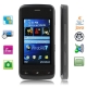 WP7 Black, JAVA Bluetooth FM function Touch Screen Mobile Phone, Dual Sim cards Dual standby, Dual band, Network: GSM900 / 1800MHZ