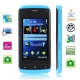 WP7 Baby Blue, JAVA Bluetooth FM function Touch Screen Mobile Phone, Dual Sim cards Dual standby, Dual band, Network: GSM900 / 1800MHZ