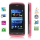 WP7 Red Plum, JAVA Bluetooth FM function Touch Screen Mobile Phone, Dual Sim cards Dual standby, Dual band, Network: GSM900 / 1800MHZ