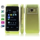 N8 LightGreen, Built in Li-ion Battery, Bluetooth FM Function Touch Screen Mobile Phone with Metal Shell, Dual Sim Cards Dual Standby, Dual Cameras, 90 Degree Menu Rotation, Quad Band, Network: GSM850 / 900 / 1800 / 1900MHZ