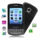 S818 Black, Bluetooth FM function Touch Screen Mobile Phone With Metal Back Cover, Dual sim cards Dual standby Dual cameras, Dual band, Network: GSM900 / 1800MHZ