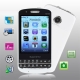 S818 White, Bluetooth FM function Touch Screen Mobile Phone With Metal Back Cover, Dual sim cards Dual standby Dual cameras, Dual band, Network: GSM900 / 1800MHZ