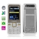 Q11 Silver, Big Speaker, Bluetooth FM function Mobile Phone With Metal Back Cover, Dual Sim cards Dual standby, Dual band, Network: GSM900 / 1800MHZ
