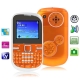 D50 TV Orange, Big Speaker, Analog TV (PAL/NTSC/SECAM), Bluetooth FM function Mobile Phone, Dual Sim cards Dual standby, Dual band, Network: GSM900 / 1800MHZ