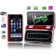 T6000, Dual Touch Screens with Keyboard, Analog TV (SECAM/PAL/NTSC) & WIFI & JAVA, Bluetooth FM Function Touch Screen Mobile Phone, Dual Sim cards Dual Standby Dual cameras, Quad band, Network: GSM850/ 900 / 1800/ 1900MHZ (Red)