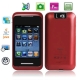 Phone 5, JAVA & Bluetooth FM function Touch Mobile Phone, Slip-operation can change the menu (3 pages of menus), Quad band, Network: GSM850/ 900 / 1800/ 1900MHZ (Red)