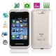 Phone 5, JAVA & Bluetooth FM function Touch Mobile Phone, Slip-operation can change the menu (3 pages of menus), Quad band, Network: GSM850/ 900 / 1800/ 1900MHZ (White)