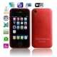 Phone 5 Red, Analog TV (PAL/NTSC/SECAM), WIFI & JAVA Bluetooth FM Function Touch Mobile Phone, Slip-operation can change the menu (4 pages), Swing Change the Wallpaper, Dual Sim cards Dual standby, Quad band, Network: GSM850/ 900 / 1800/ 1900MHZ