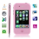 G5 Pink, Analog TV (PAL/NTSC), JAVA Bluetooth FM function Touch Screen Mobile Phone, Dual Sim cards Dual standby Dual camera, Slip-operation can change the menu, Quad band, Network: GSM850/ 900 / 1800/ 1900MHZ