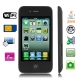5S Black, 3.5 inch Capacitive Touch Screen, Wifi JAVA Bluetooth FM Function Ultra-thin Mobile Phone, Slip-operation can change the menu (5 pages),Single Sim card Single standby, Quad band, Network: GSM850/900/1800/1900MHZ