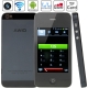 A3 Black, Bluetooth FM Function Touch Screen Mobile Phone, Dual SIM card Dual standby, Slip-operation can Change the Menu (5 pages), Quad band, Network: GSM850/ 900/ 1800/ 1900MHZ
