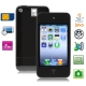 5S Black, JAVA Bluetooth FM Function 3.5 inch Touch Screen Ultra-thin Mobile Phone with 4GB Memory, Built in Li-ion Battery, Slip-operation can change the menu, Single Sim card Single standby, Quad band, Network: GSM850/900/1800/1900MHZ