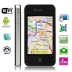 W008 Black, 1:1 4S, GPS + AGPS, Android 2.2 Version, Wifi Bluetooth FM Function 3.5 inch Touch Screen Mobile Phone, Quad band, Network: GSM850/900/1800/1900MHZ