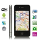 W008 Black, 1:1 4S, GPS + AGPS, Android 2.2 Version, Wifi Bluetooth FM Function 3.5 inch Capacitive Touch Screen Mobile Phone, Quad band, Network: GSM850/900/1800/1900MHZ