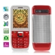 3500 Red, Bluetooth FM Function Quran Mobile Phone with 2GB TF Card, Dual Sim cards Dual standby, Dual band, Network: GSM 900 / 1800MHZ