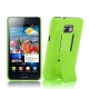 Plastic Case with Holder for Samsung Galaxy S2 / i9100 (Yellow Green)