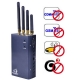 High Power Handheld Mobile Phone & Wi-Fi Signal Jammer (Coverage: 5~15 meters), Bluish Grey