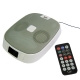 Portable Speaker with Remote control, Support FM Radio, Card reader, USB Flash disk, built in Rechargeable Li-ion Battery