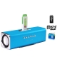 Music Angel (JH-MAUK2), USB power portable speaker with FM Radio, Support TF(Micro SD) Card, USB Flash Disk, Built in Rechargeable Li-ion Battery (Baby Blue)