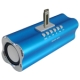 X-168, Music Angel Mini Speaker with FM Radio, Support TF Card, USB Flash Disk, Built in Rechargeable Li-ion Battery (Baby Blue) 