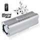 X-168, Music Angel Mini Speaker with FM Radio, Support TF Card, USB Flash Disk, Built in Rechargeable Li-ion Battery (Silver)