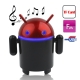 Android Robot Mini Speaker, Support FM Radio / TF Card & U Disk Reader