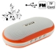 Multimedia Card Reader Speaker with FM Radio, Support TF Card / U Flash Disk (Orange)