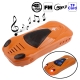 Mini Car Style Speaker with Colorful LED Lights, Support U Disk & TF Card Reader / FM Radio Function (Orange)