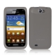 Translucent Silicone Case for Samsung Galaxy W i8150 (Gray)