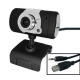 USB 16.0 Mega Pixels Driverless PC Camera with Mic and 360 degree rotated (Black)