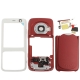 4 in 1 (Mirror + Former Shell + Battery Cover + Small Parts) for Nokia N73, with logo (Red)