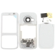 4 in 1 (Mirror + Former Shell + Battery Cover + Small Parts) for Nokia N73, with logo (White)