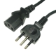 3 Prong AC Desktop PC Italy Standards Power Cord, Length: 1.8m