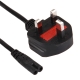 2 Prong Style Big UK Notebook Power Cord , 1.2M 